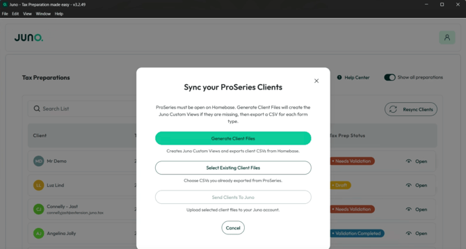 Generate Client Files